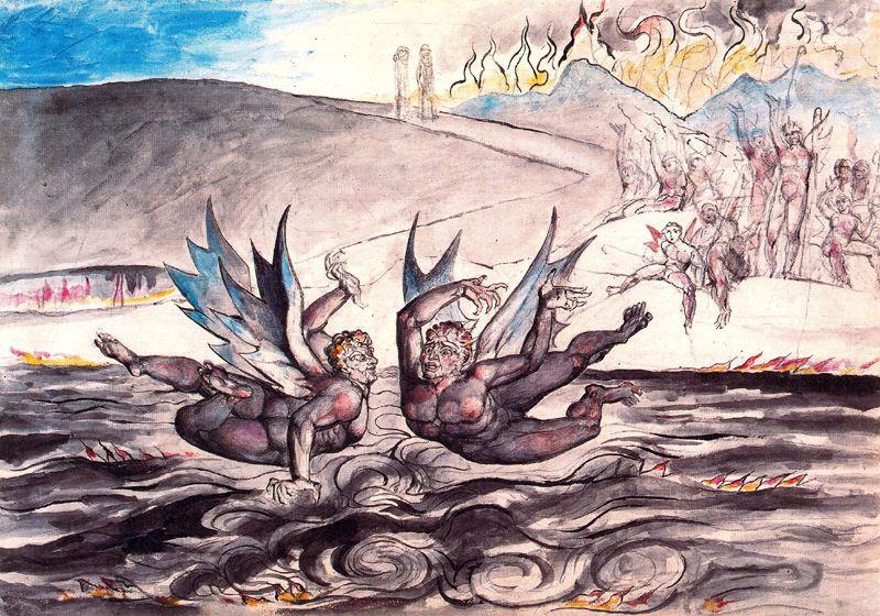 Luptă Între Diavoli — William Blake