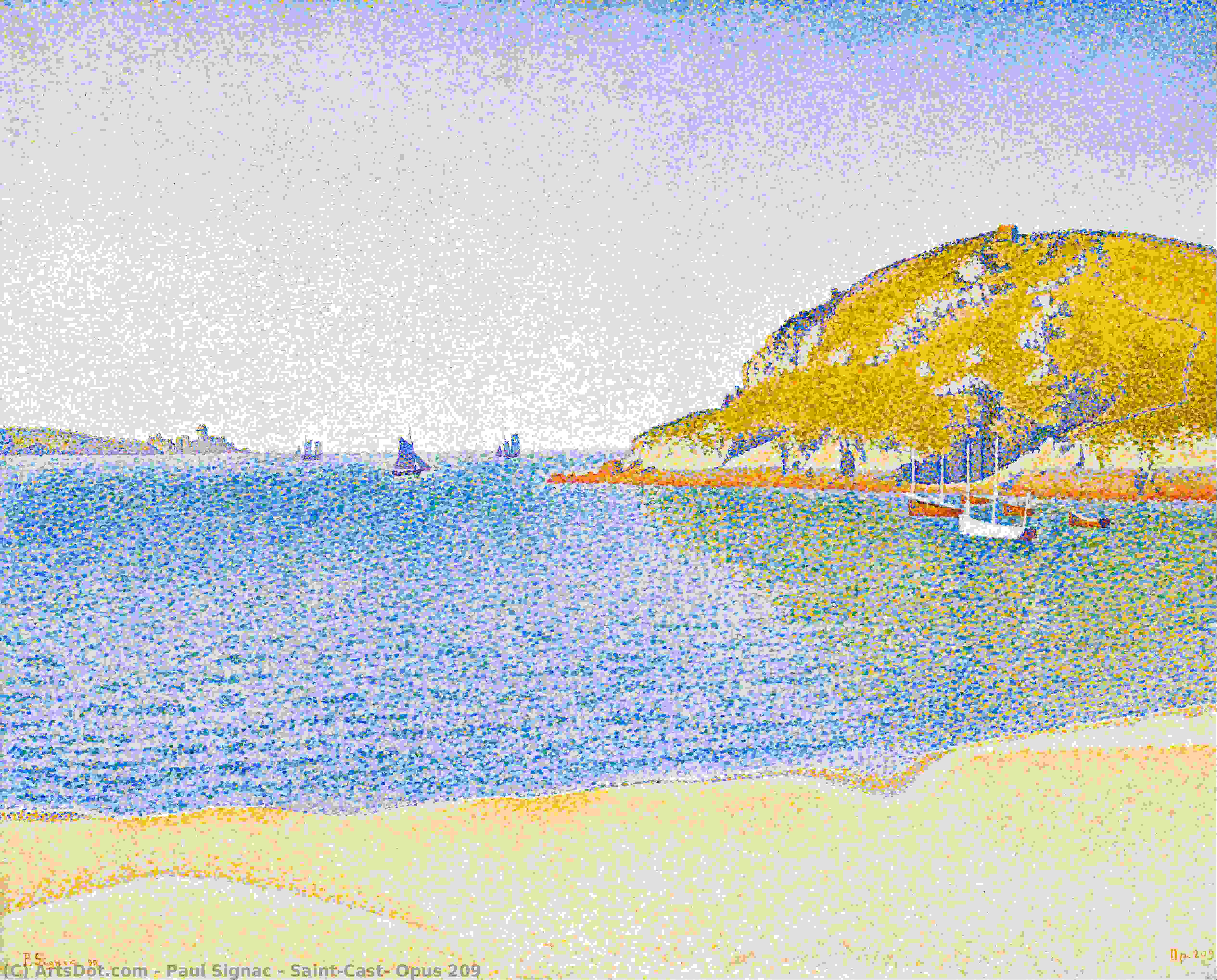 Hafen Von Saint-cast — Paul Signac