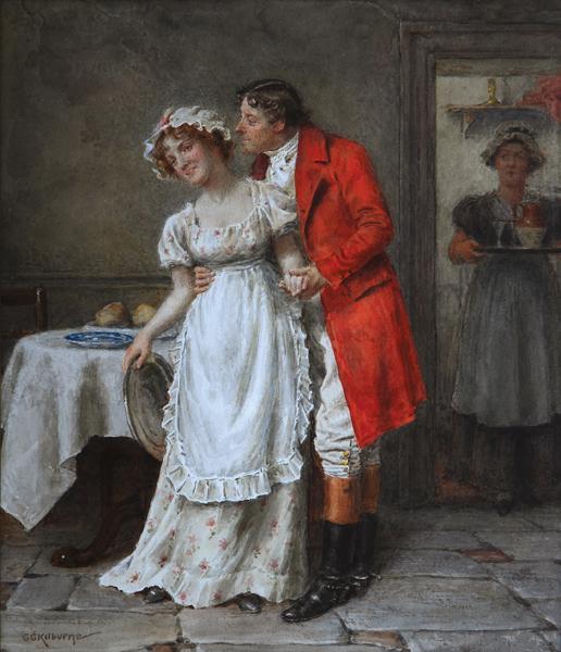 Gentleman And Maidservant — George Goodwin Kilburne