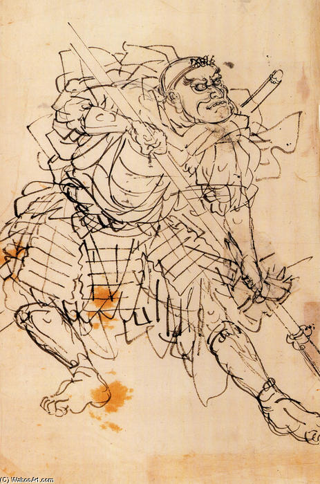 Benkei Holdin A Halberd — Утагава Куниъоси