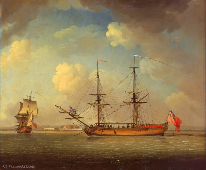 A Naval Snow — Charles Brooking