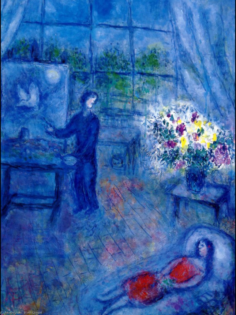Künstler Und Sein Modell — Marc Chagall