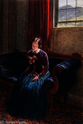 A Lady Reading, Called Mrs William Hunt, C.1835 — William Henry Hunt