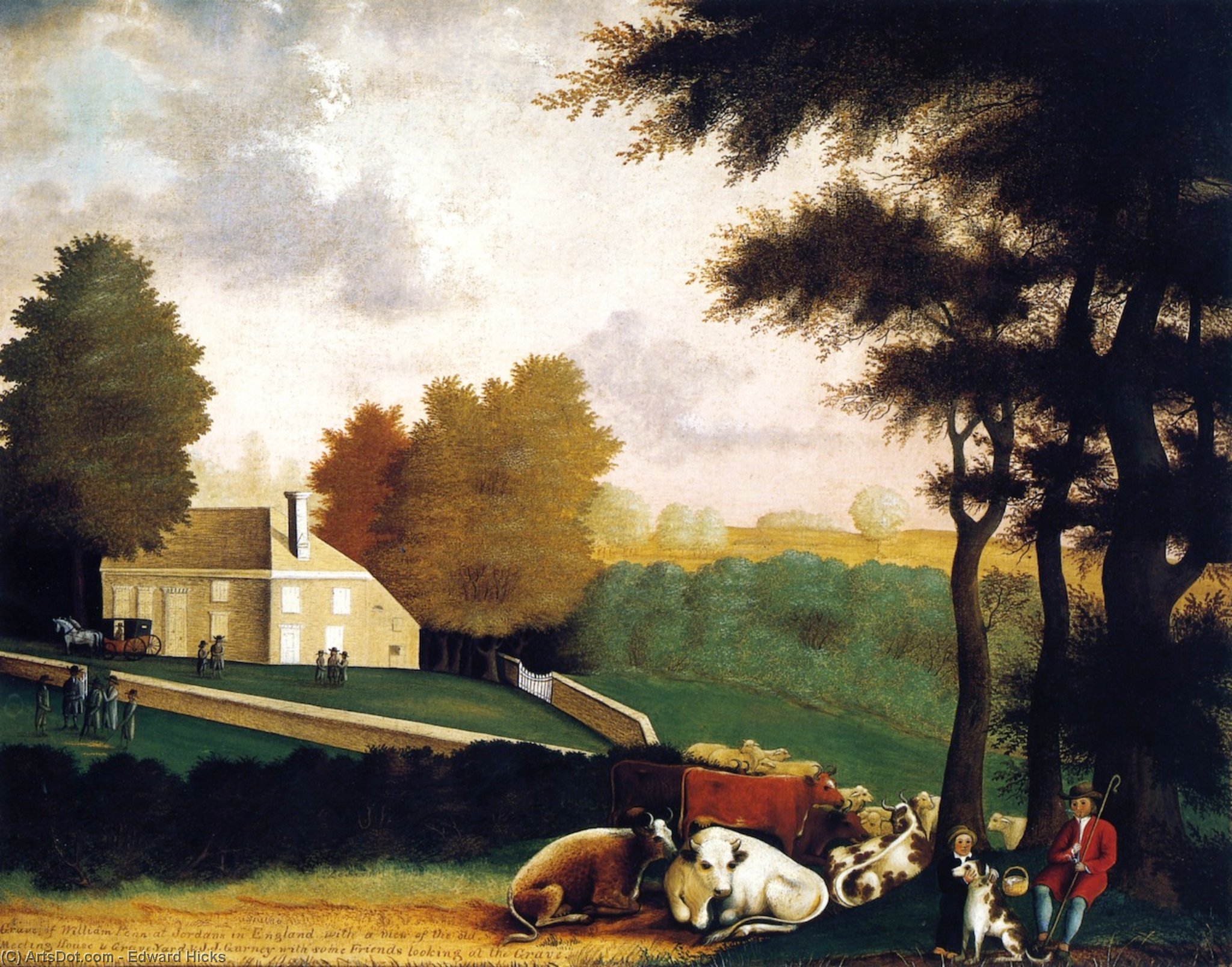 Tomba Di William Penn A Jordans In Inghilterra — Edward Hicks