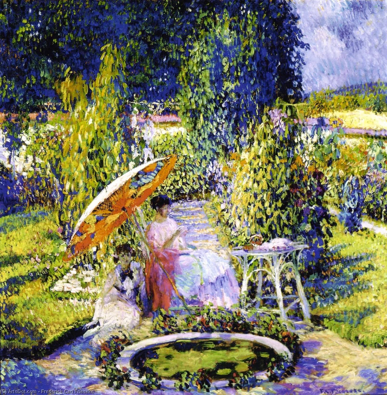 Čajový Pavilón — Frederick Carl Frieseke