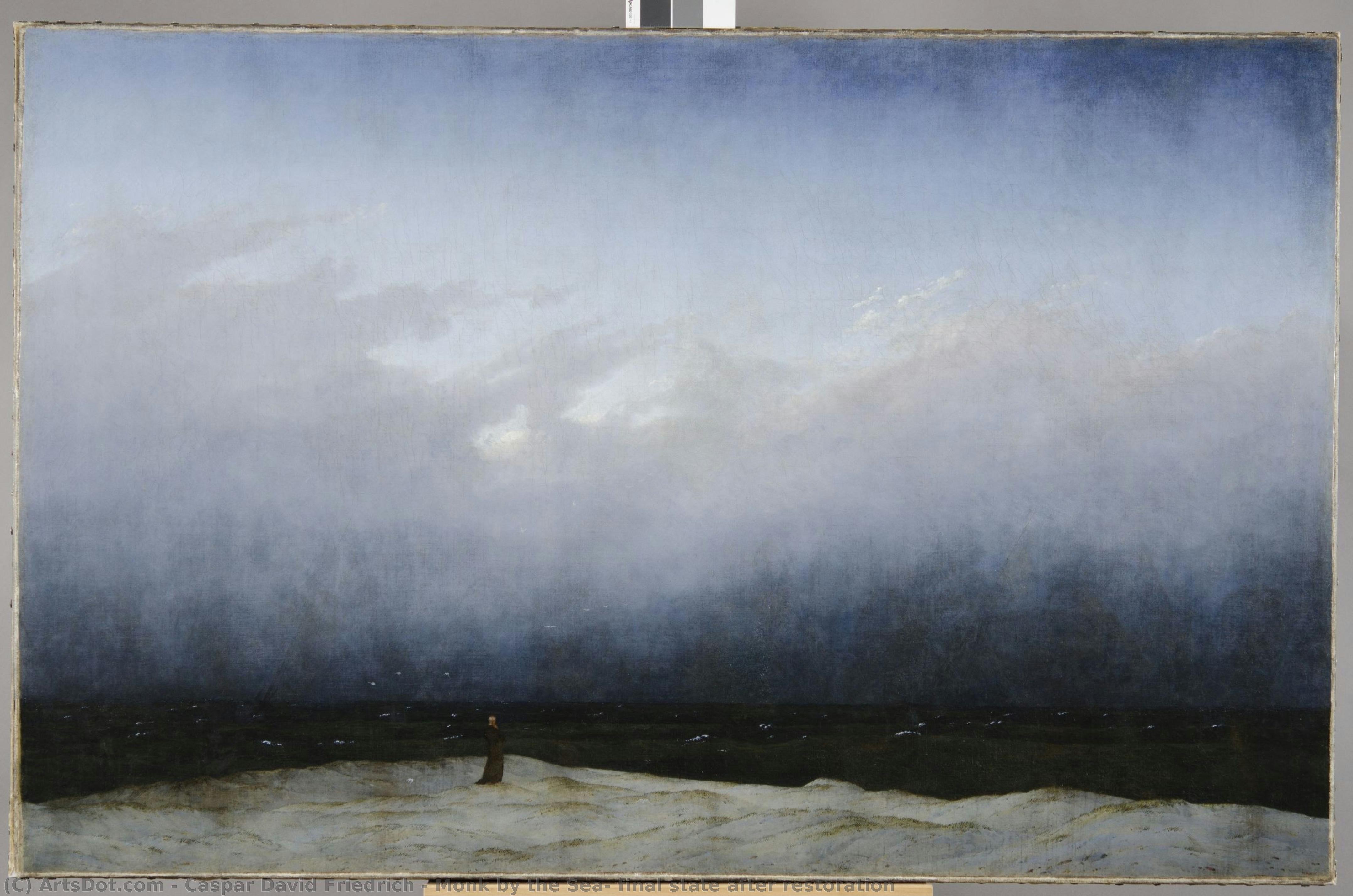Monk By The Sea, Final State After Restoration — Caspar David Friedrich
