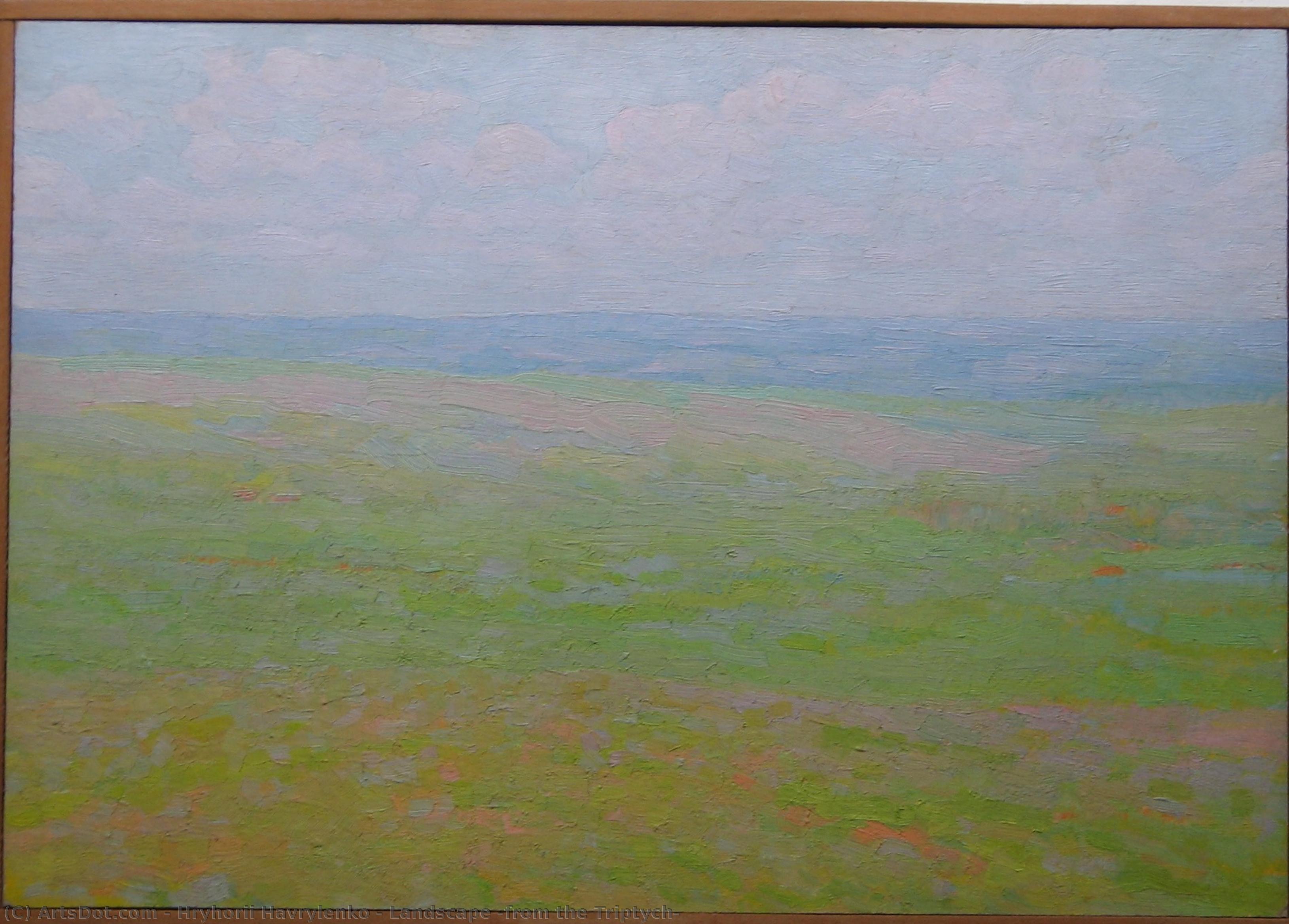 Landscape (from the Triptych) od Hrygorij Havrylenko, olej na plátně, ručně malováno
