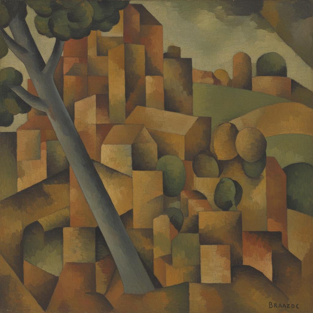 Fragmented Earth: An Architectural Study In Ochre And Slate — Marc Duvallier