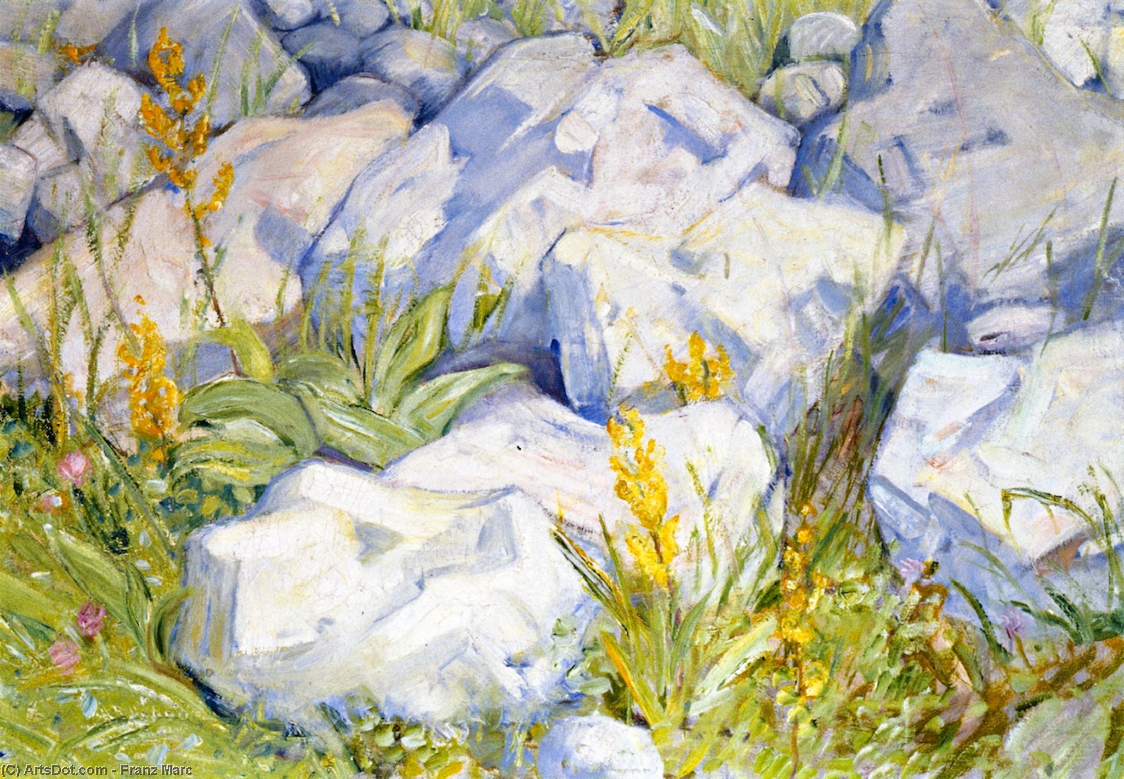 Lille Studie Over Sten — Franz Marc
