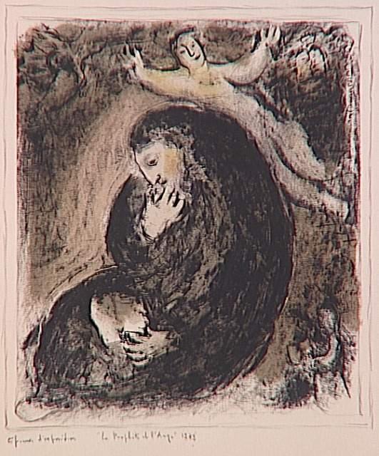 Prophet And Angel — Marc Chagall