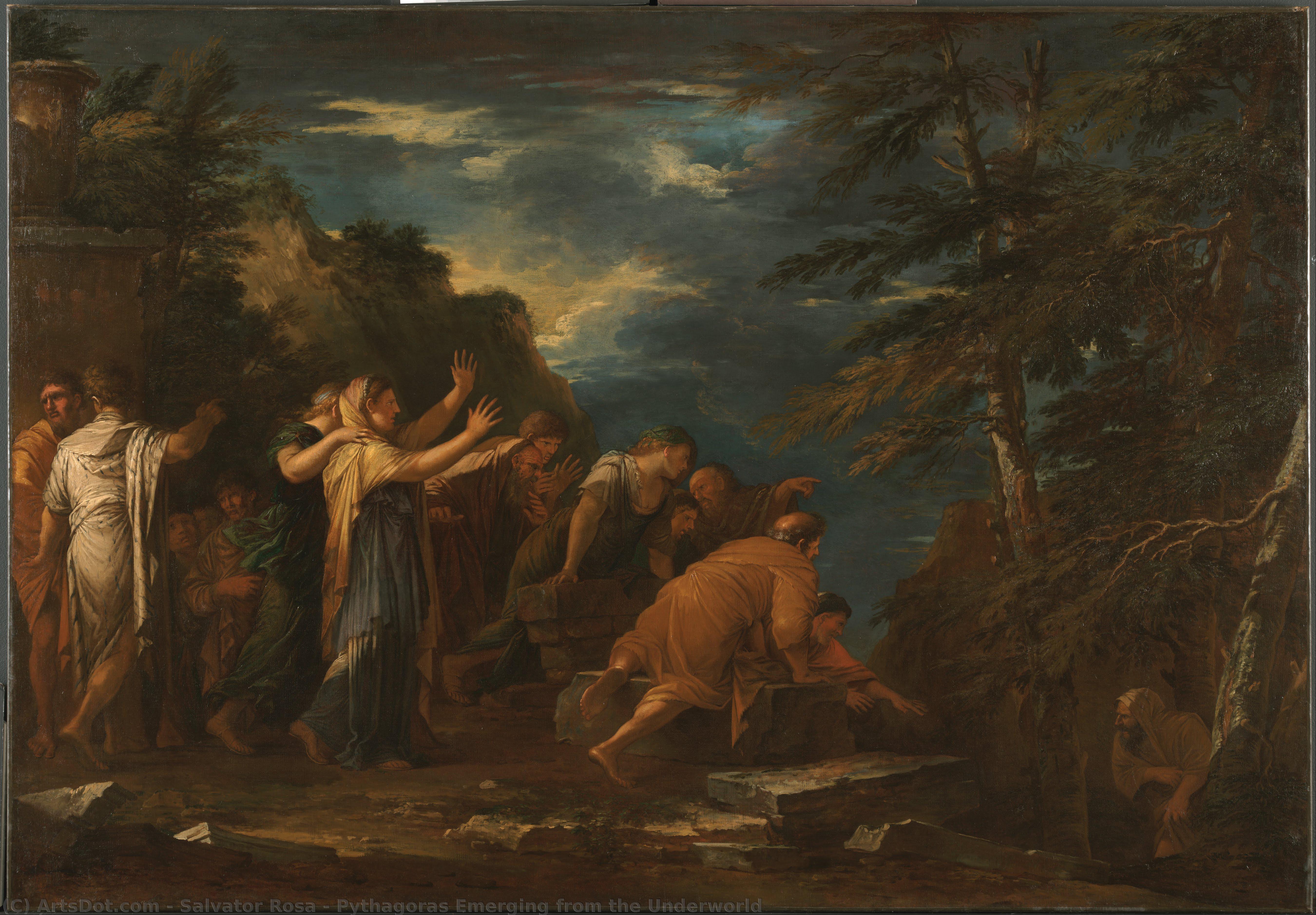 Pythagoras Vychádzajúci Z Podsvetia — Salvátor Rosa