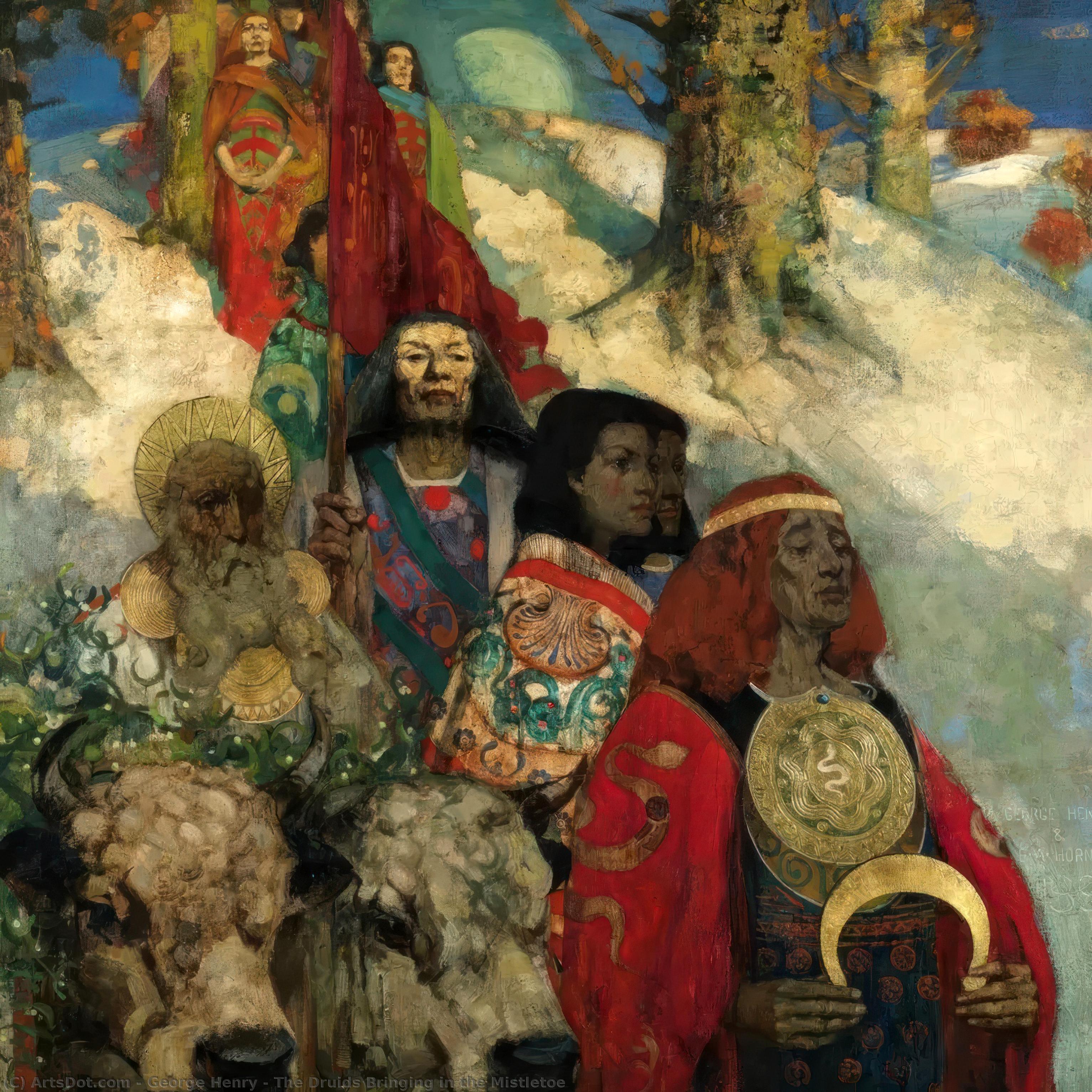 The Druids Bringing In The Mistletoe — George Henry