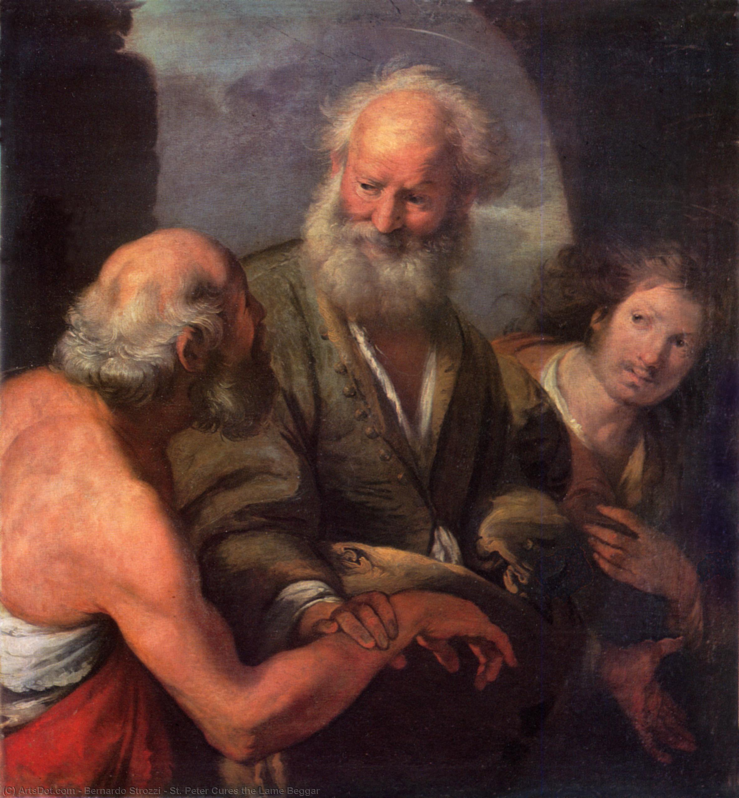 St. Peter Cures The Lame Beggar — Bernardo Strozzi