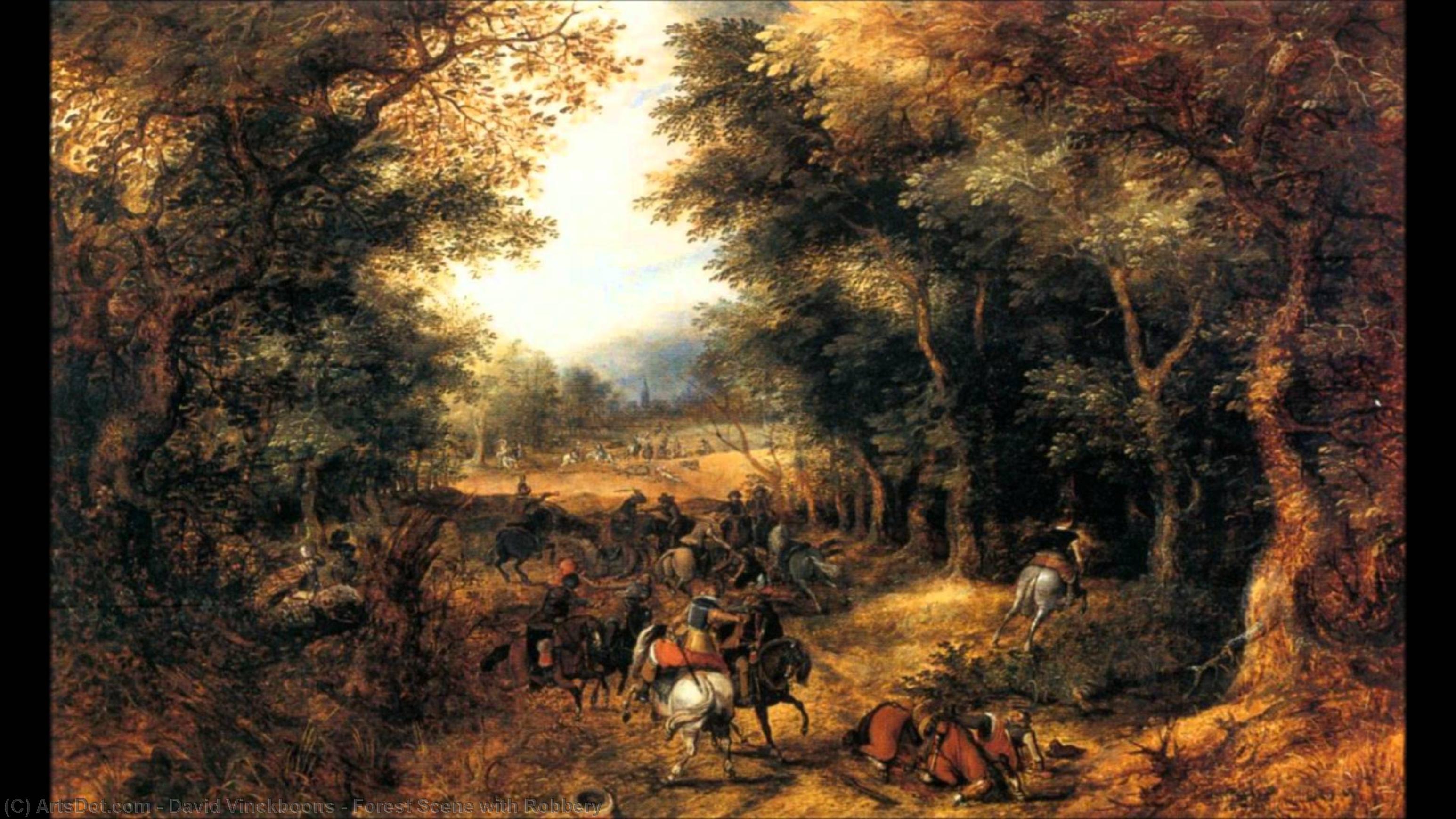 Forest Scene With Robbery — David Vinckboons