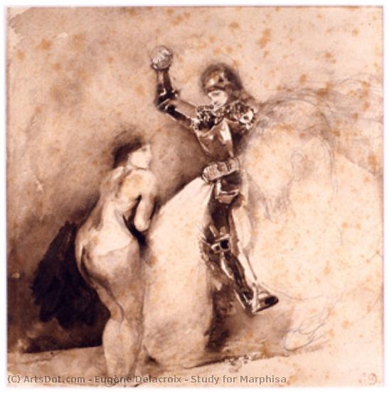 Study For Marphisa — Eugène Delacroix