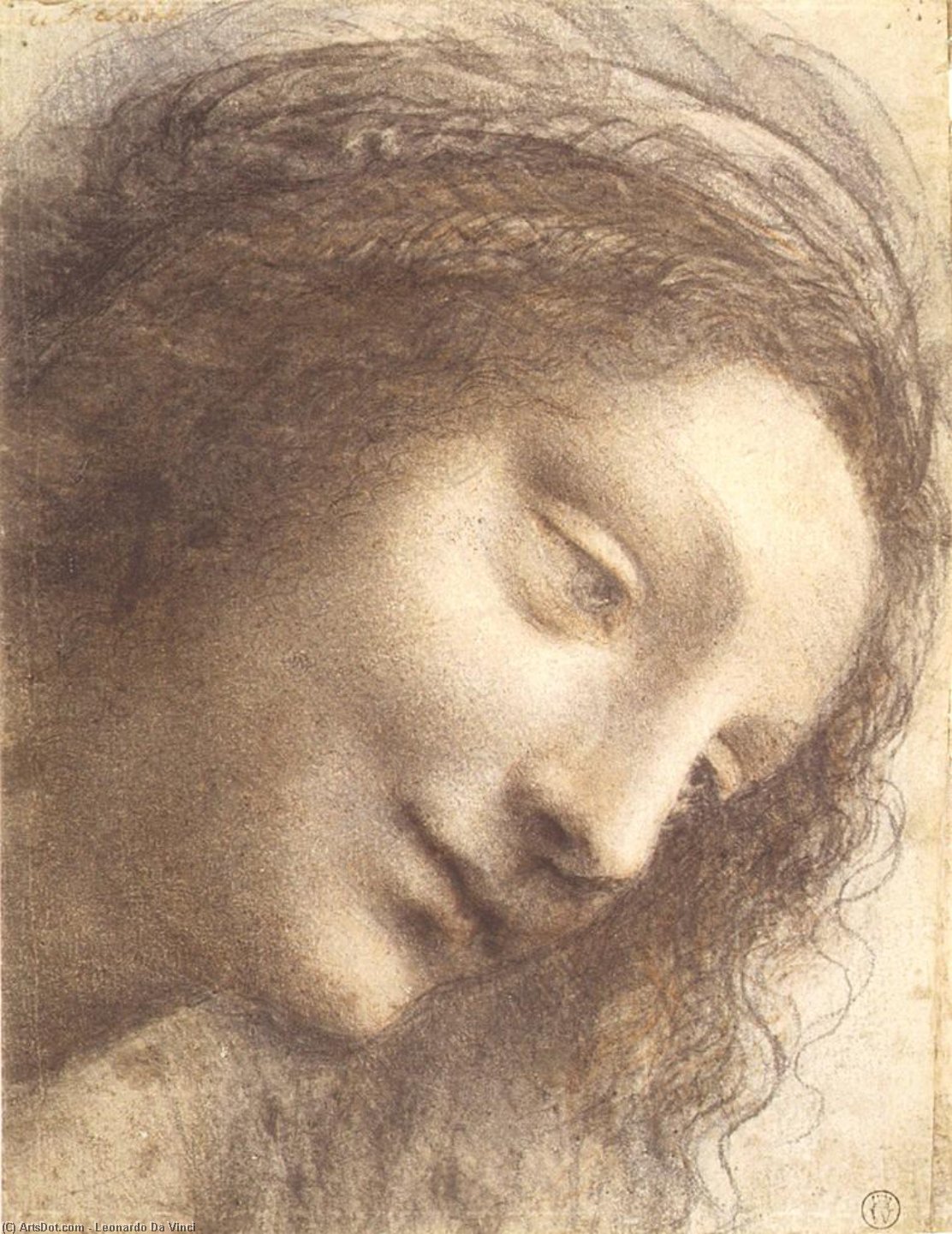 Cabeza De La Virgen — Leonardo Da Vinci