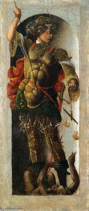 Griffoni Polyptych: St Michael — Ercole De' Roberti