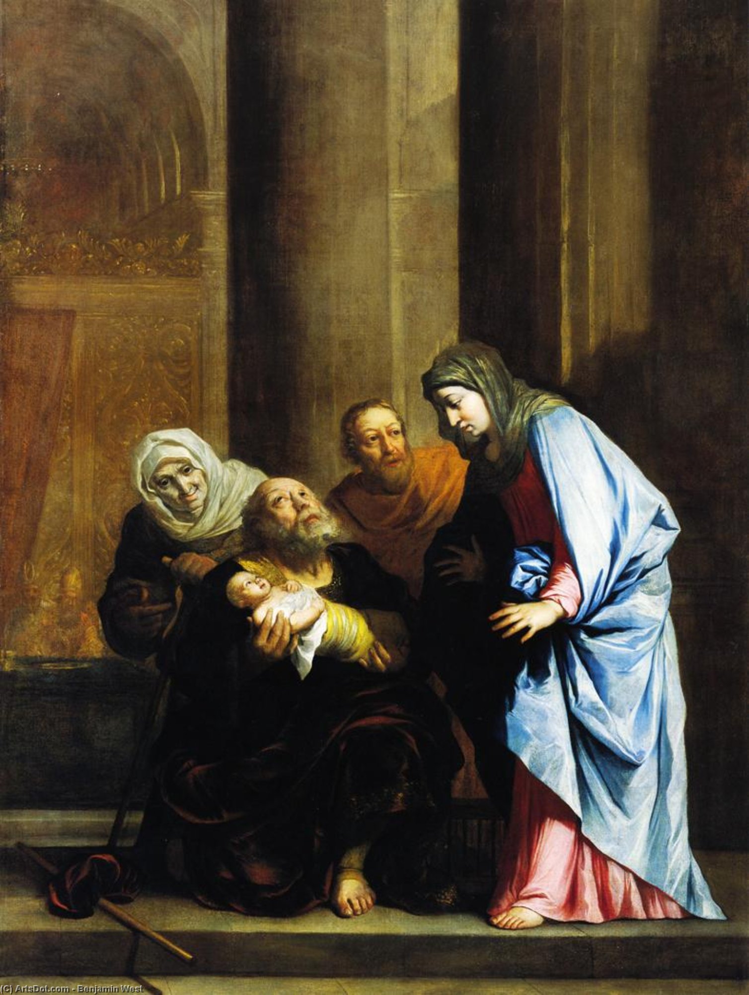 Simeon With The Infant Jesus — Benjamin West