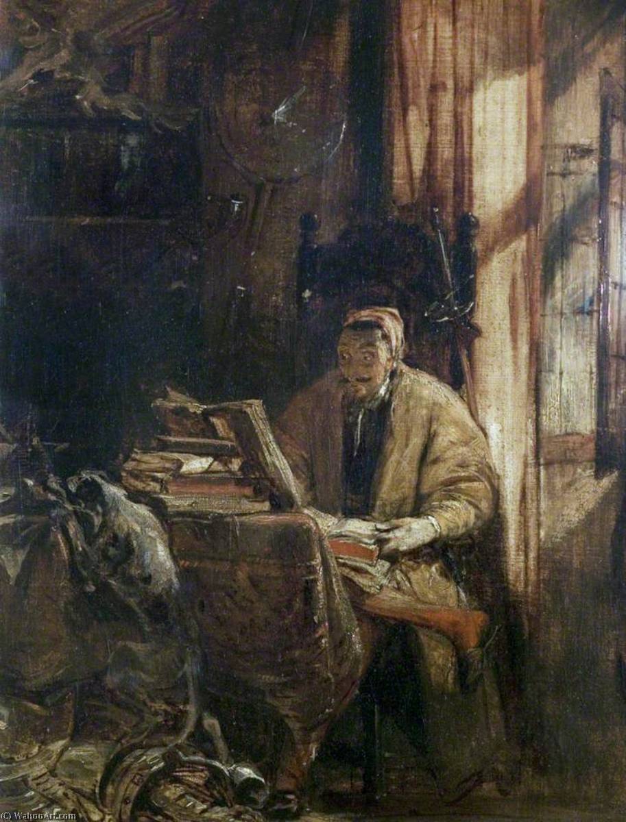 Don Quixote In His Study — Richard Parkes Bonington