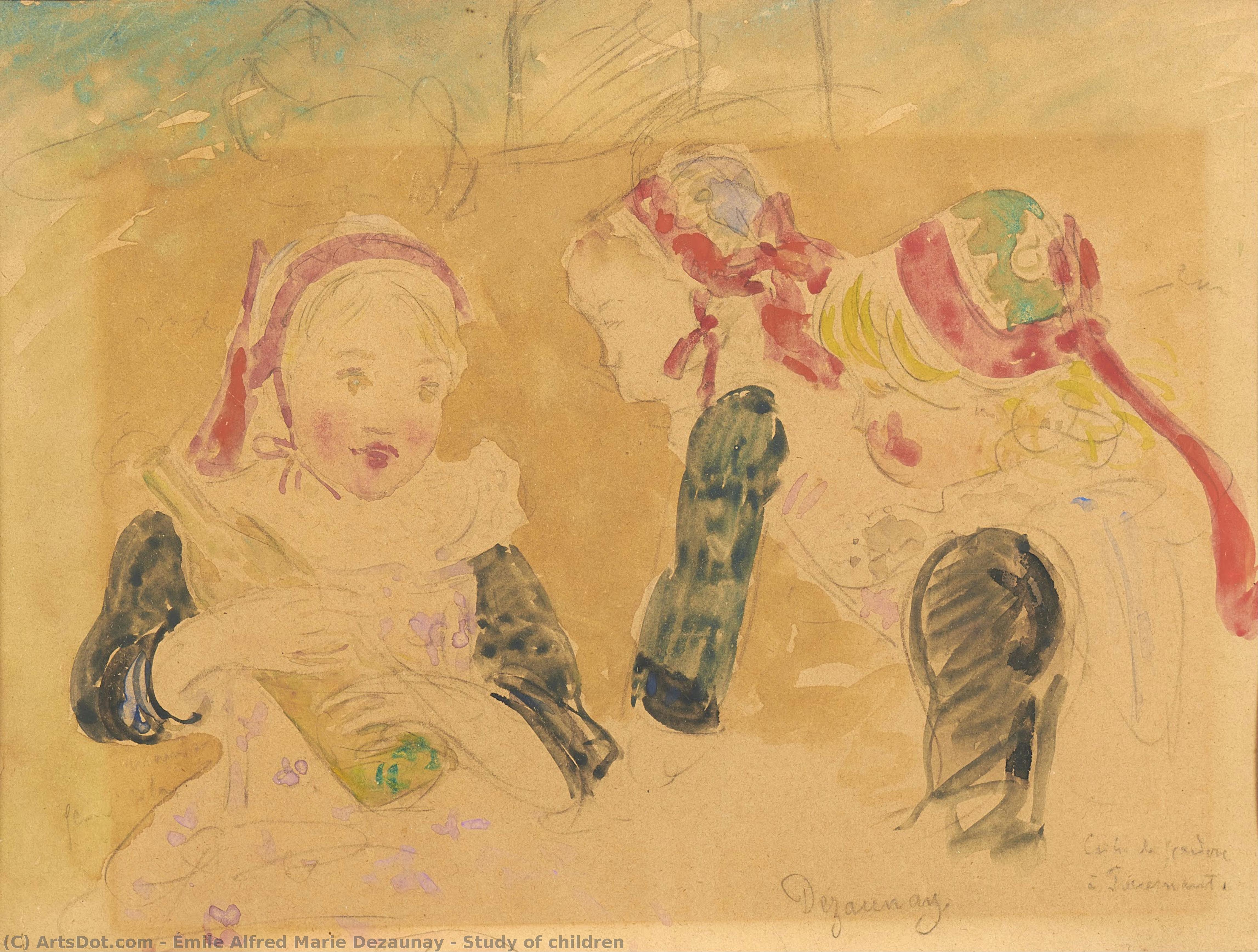 Studie Af Børn — Émile Alfred Marie Dezaunay