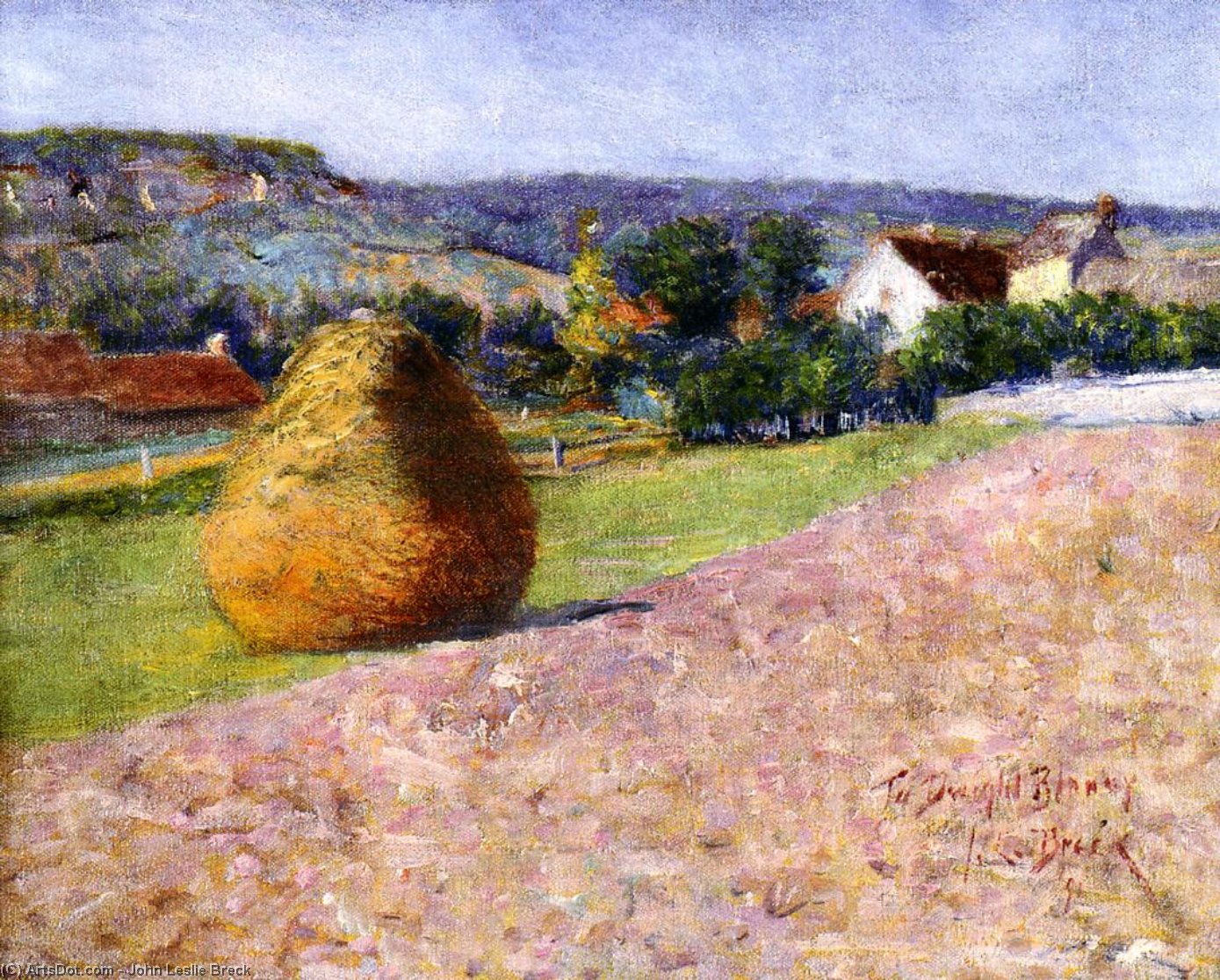Grainstack, Giverny — John Leslie Breck