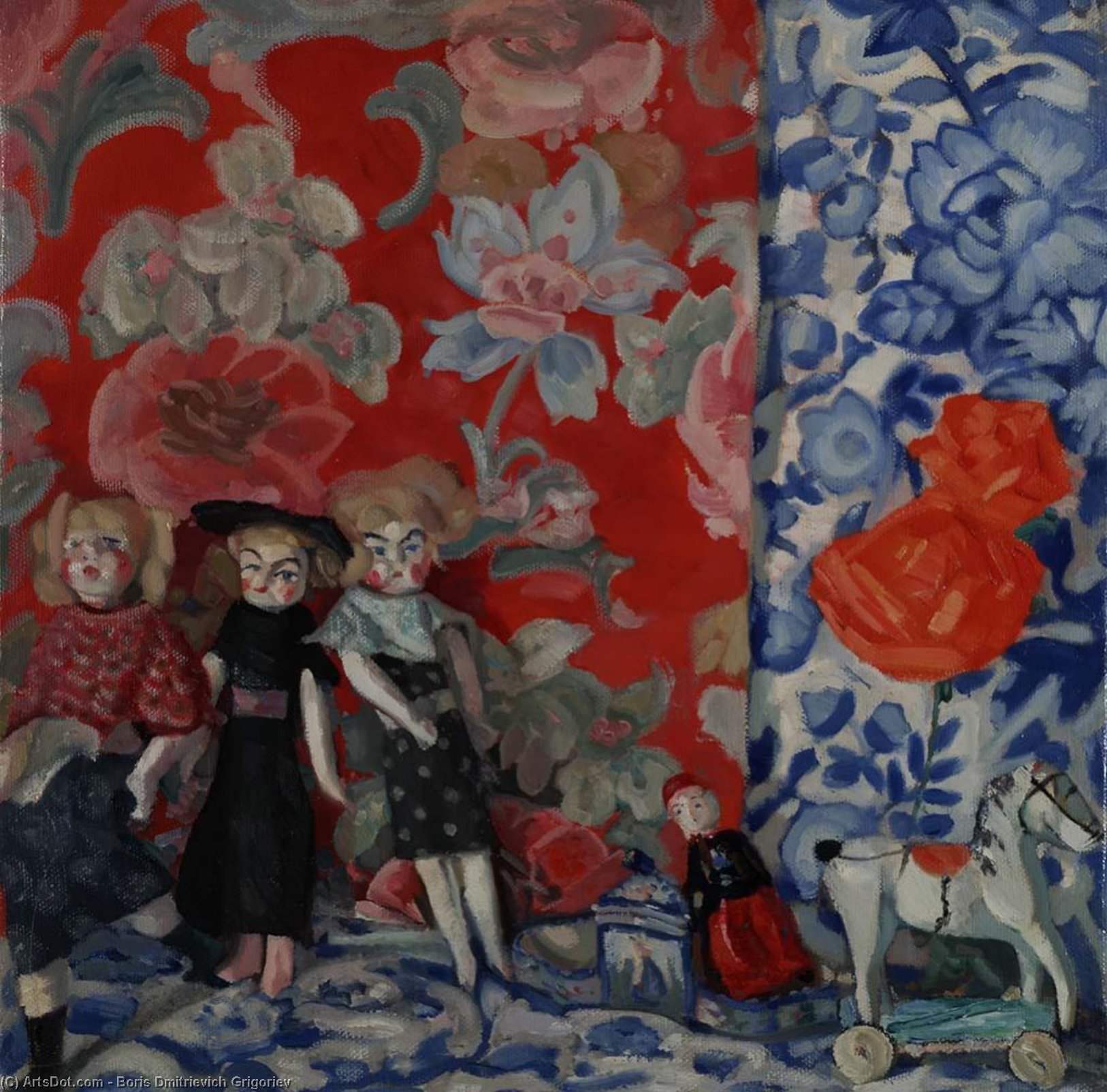 Fair In Brittany — Boris Dmitrievich Grigoriev