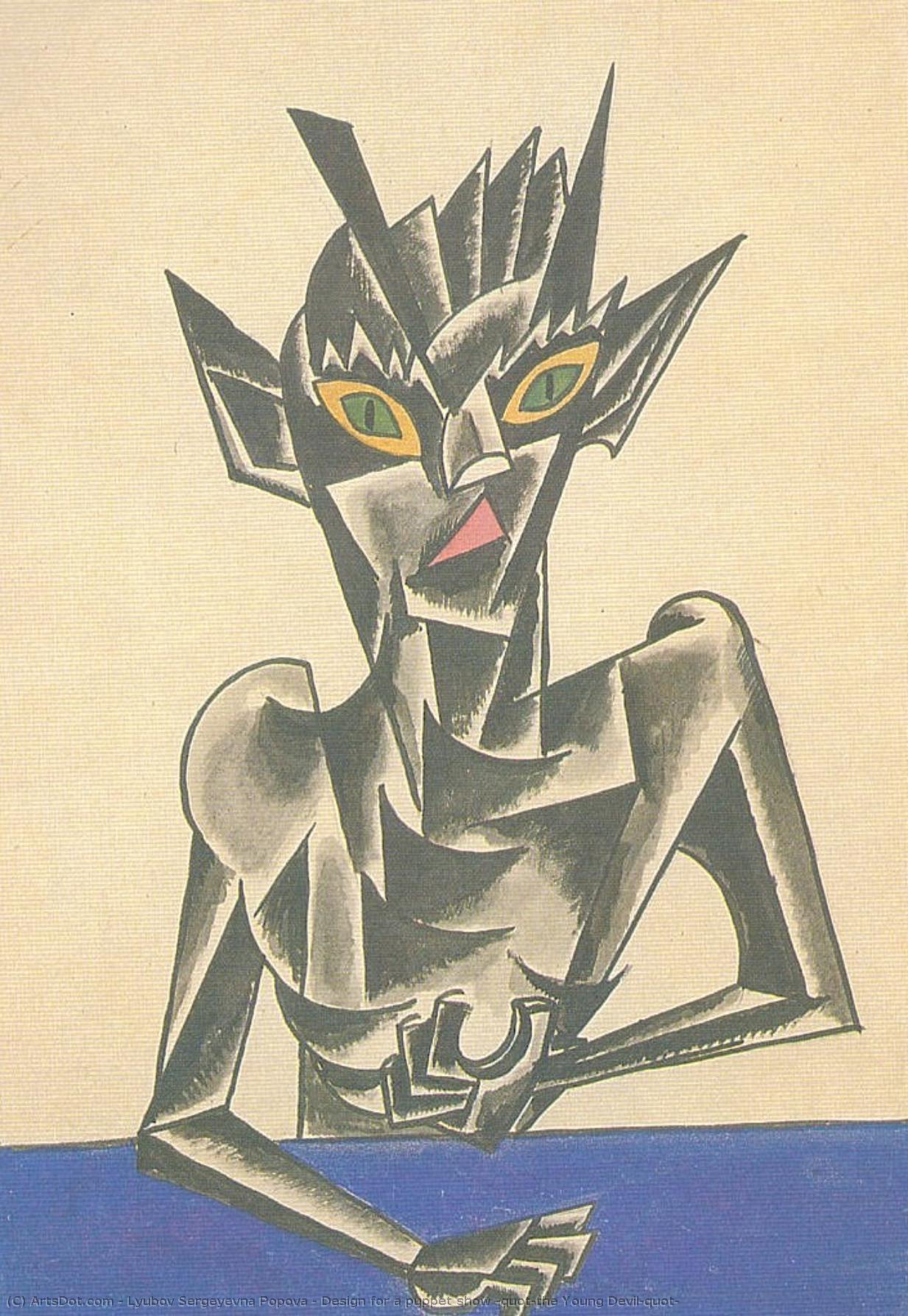 Design For A Puppet Show "the Young Devil" — Lubow Siergiejewna Popowa