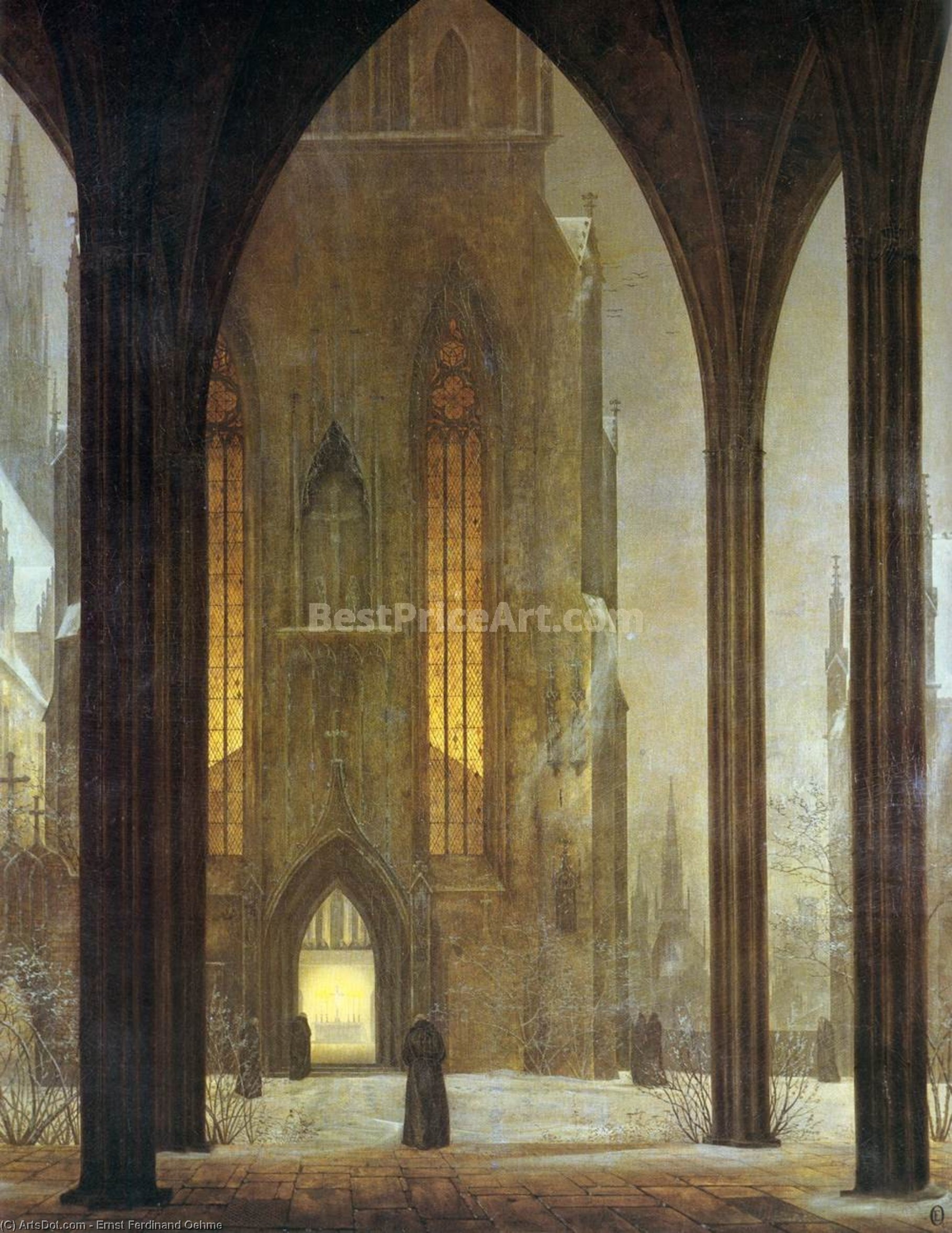 Katedral I Vinter — Ernst Ferdinand Oehme