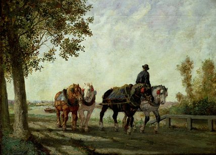 The Barge Horses — Jules Jacques Veyrassat