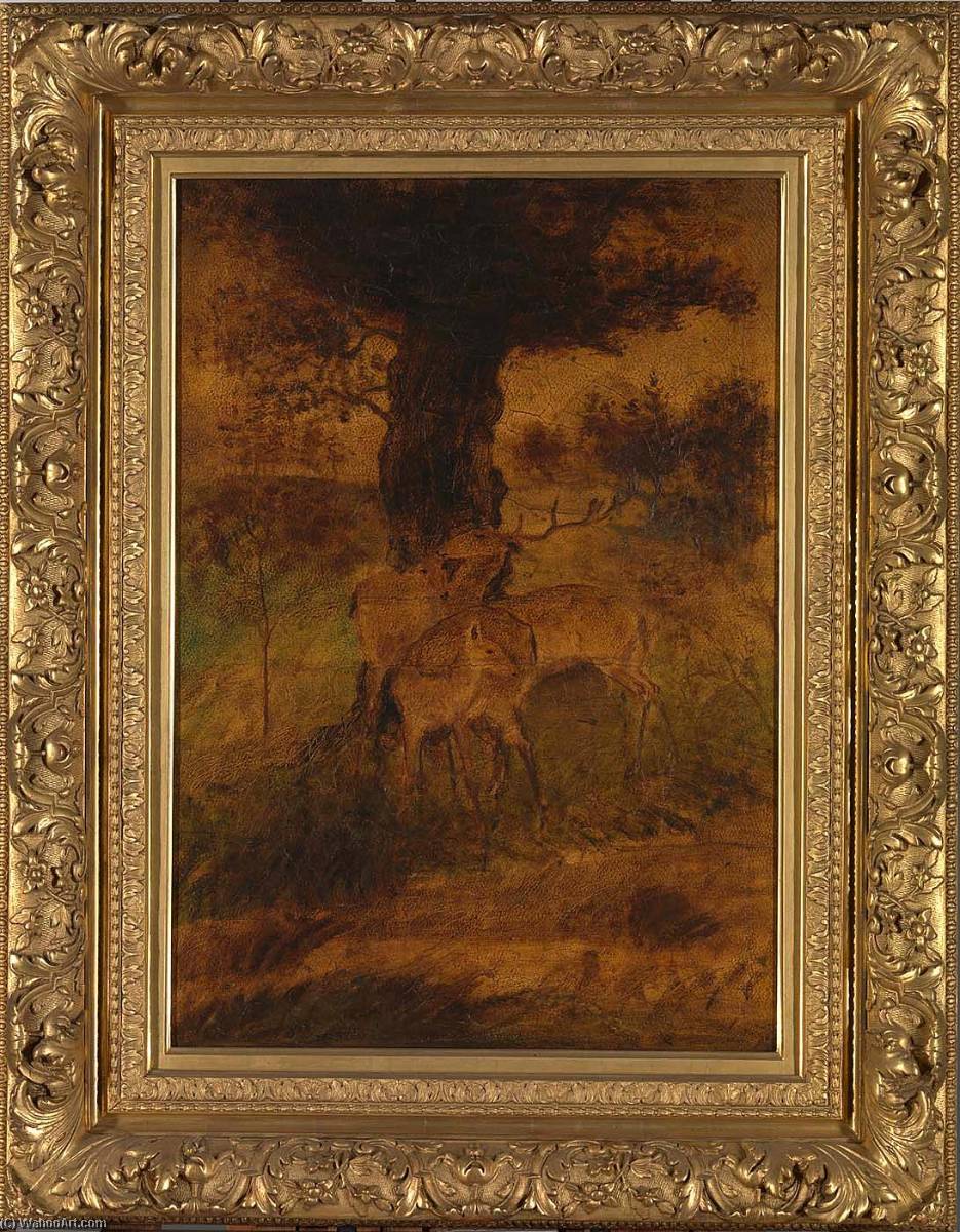 A Stag And Two Does — Albert Pinkham Ryder
