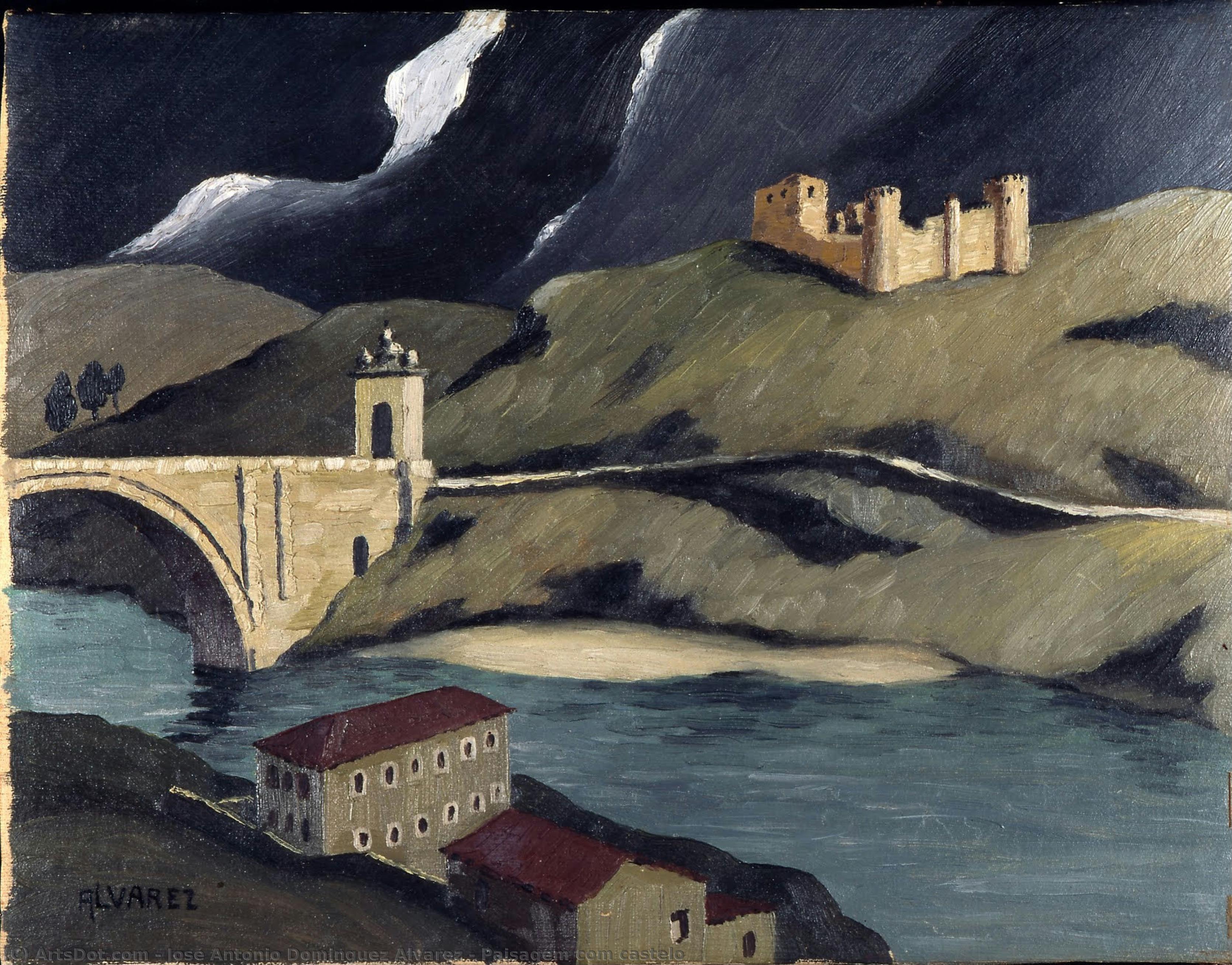 Paisagem Com Castelo — José Antonio Dominguez Alvarez