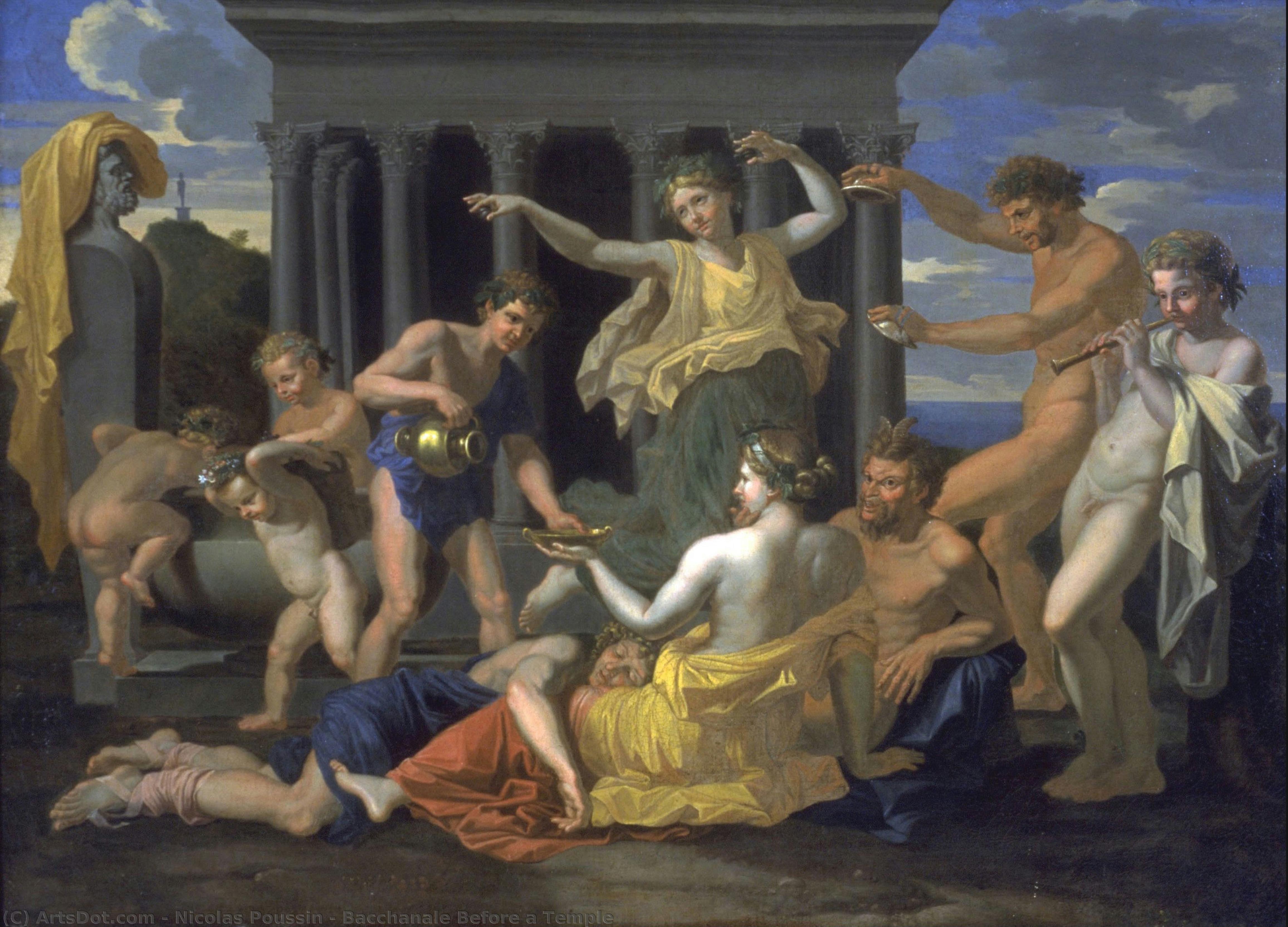 Bacchanale Before A Temple — Nicolas Poussin