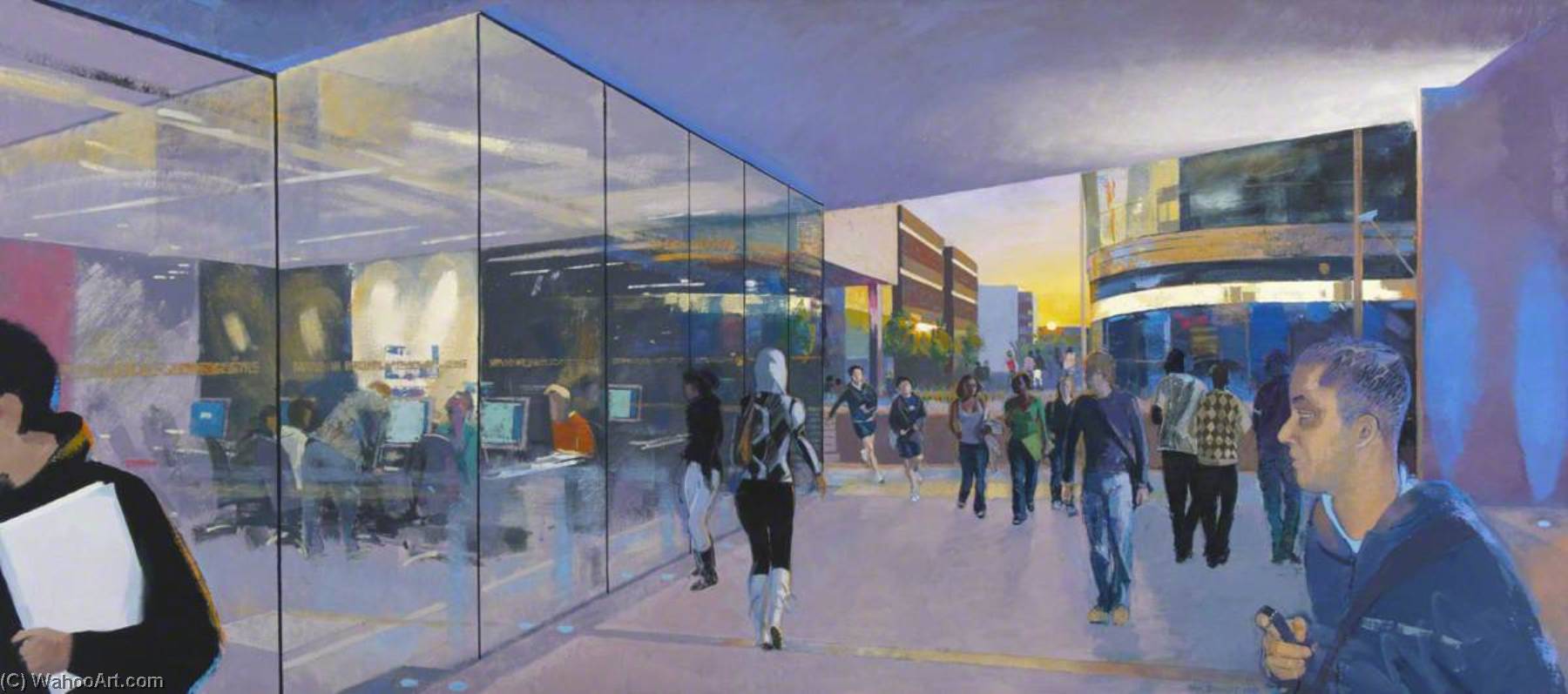 Central Concourse, Looking West, Twilight — Alan Bennett