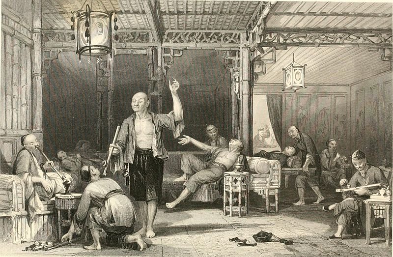 Chinese Opium Smokers — Thomas Allom