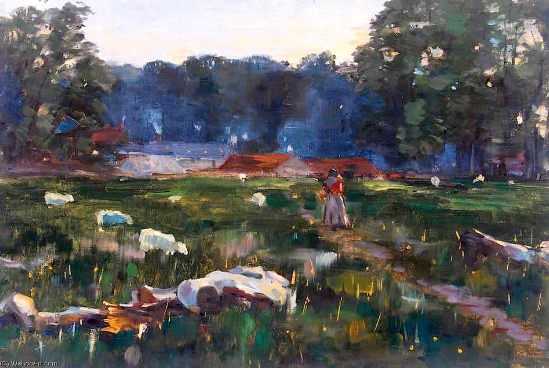 Field With Sheep — William Henry Charlton
