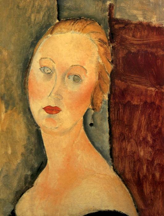 Germaine Survage Con Orecchini — Amedeo Modigliani