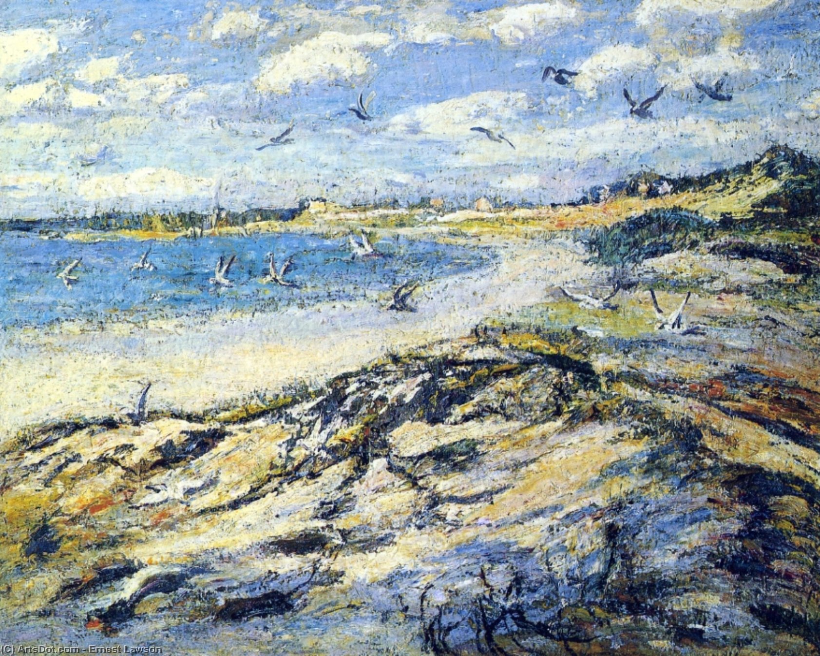 Cape Code Beach — Ernest Lawson