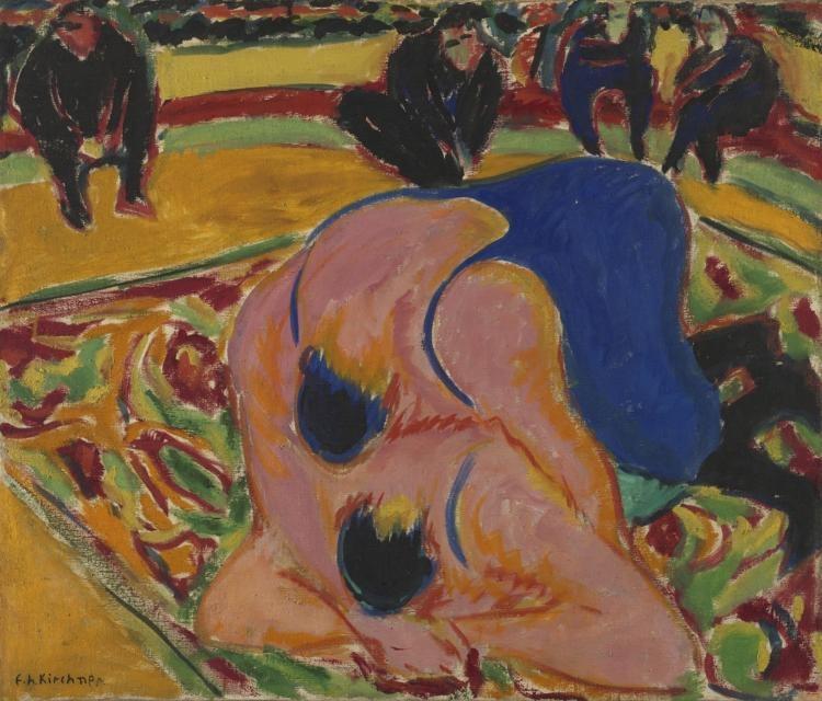 Wrestlers In A Circus — Ernst Ludwig Kirchner