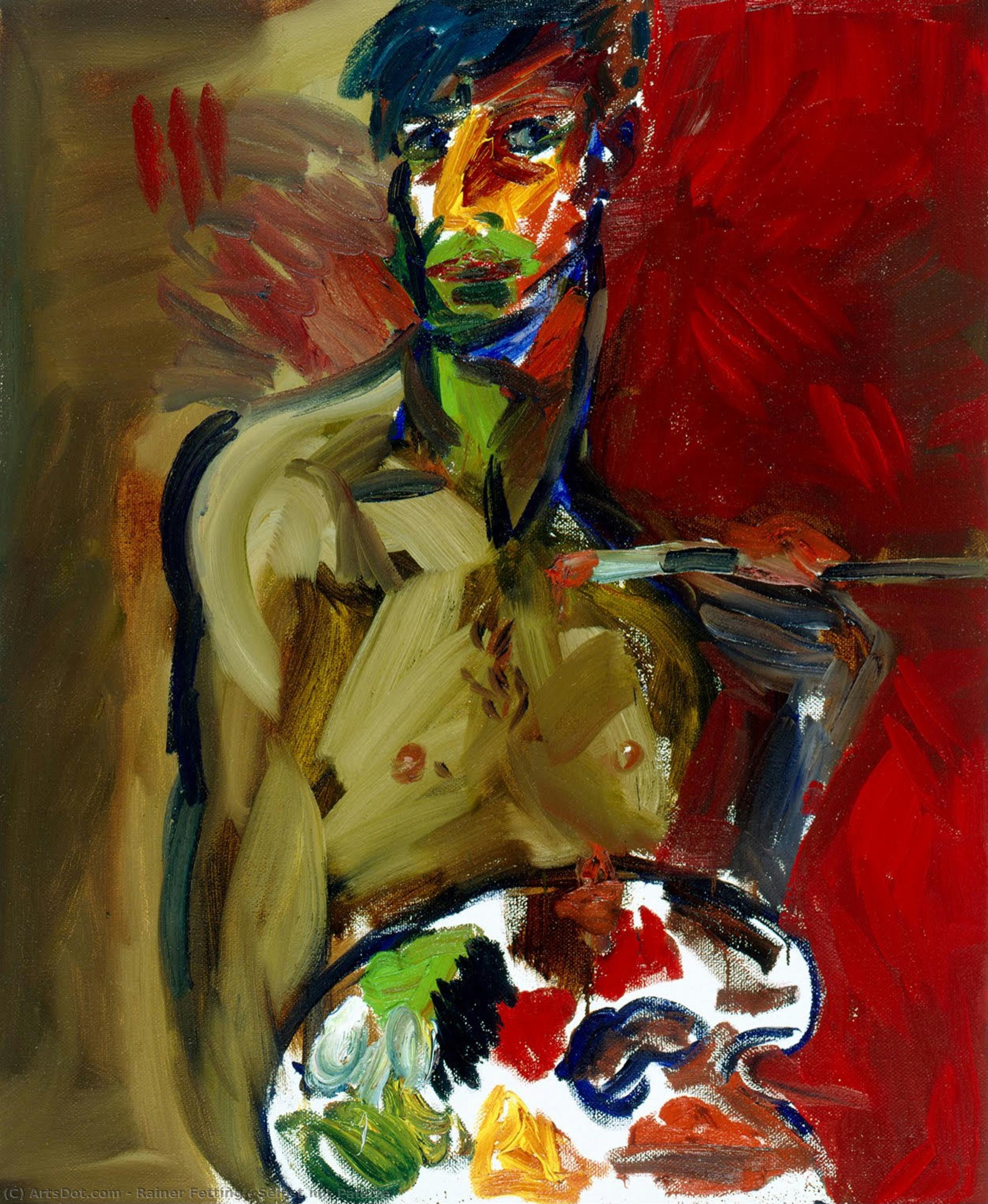 Selbst Mit Palette — Rainer Fetting