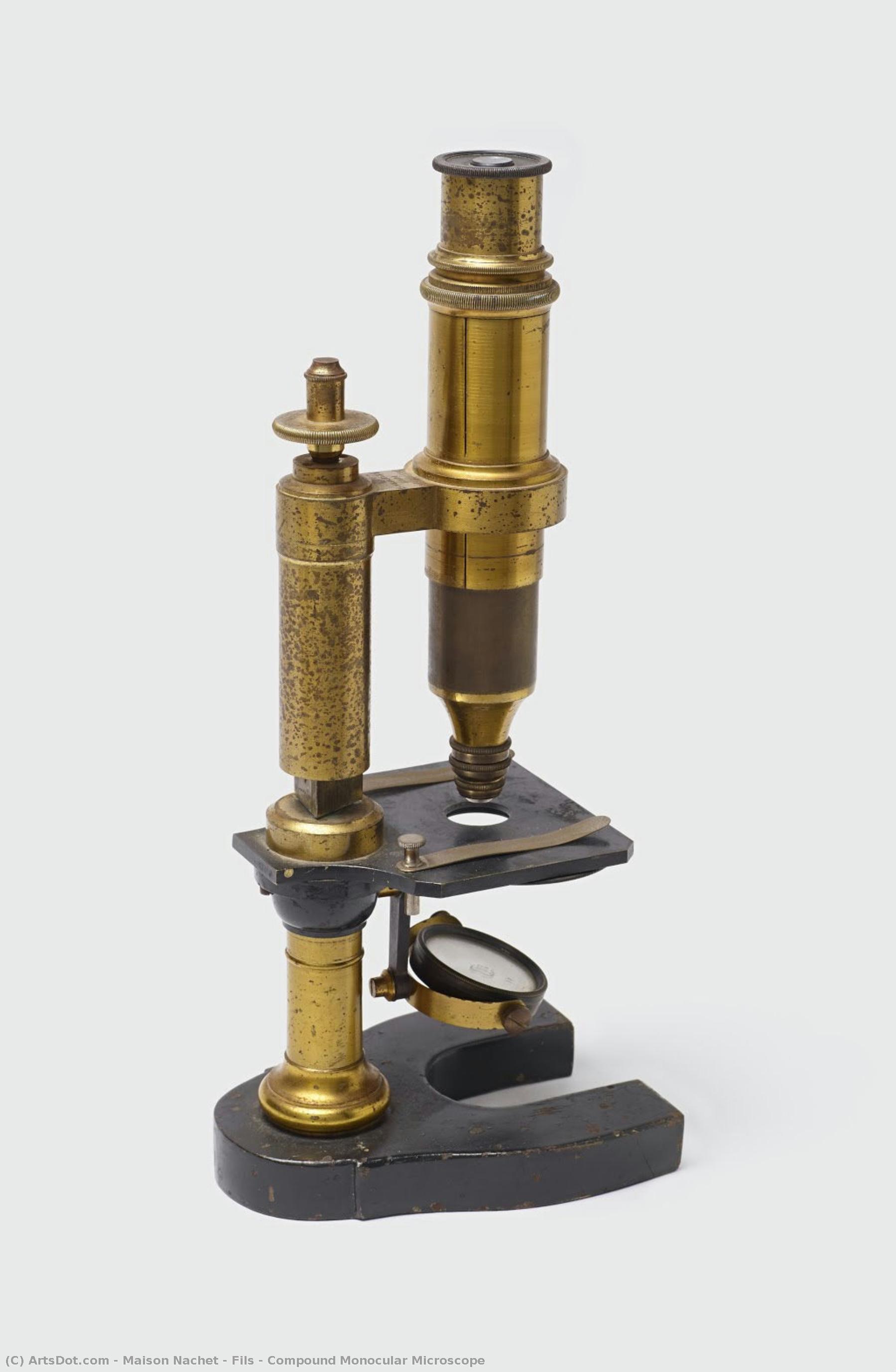 Compound Monocular Microscope — Maison Nachet & Fils