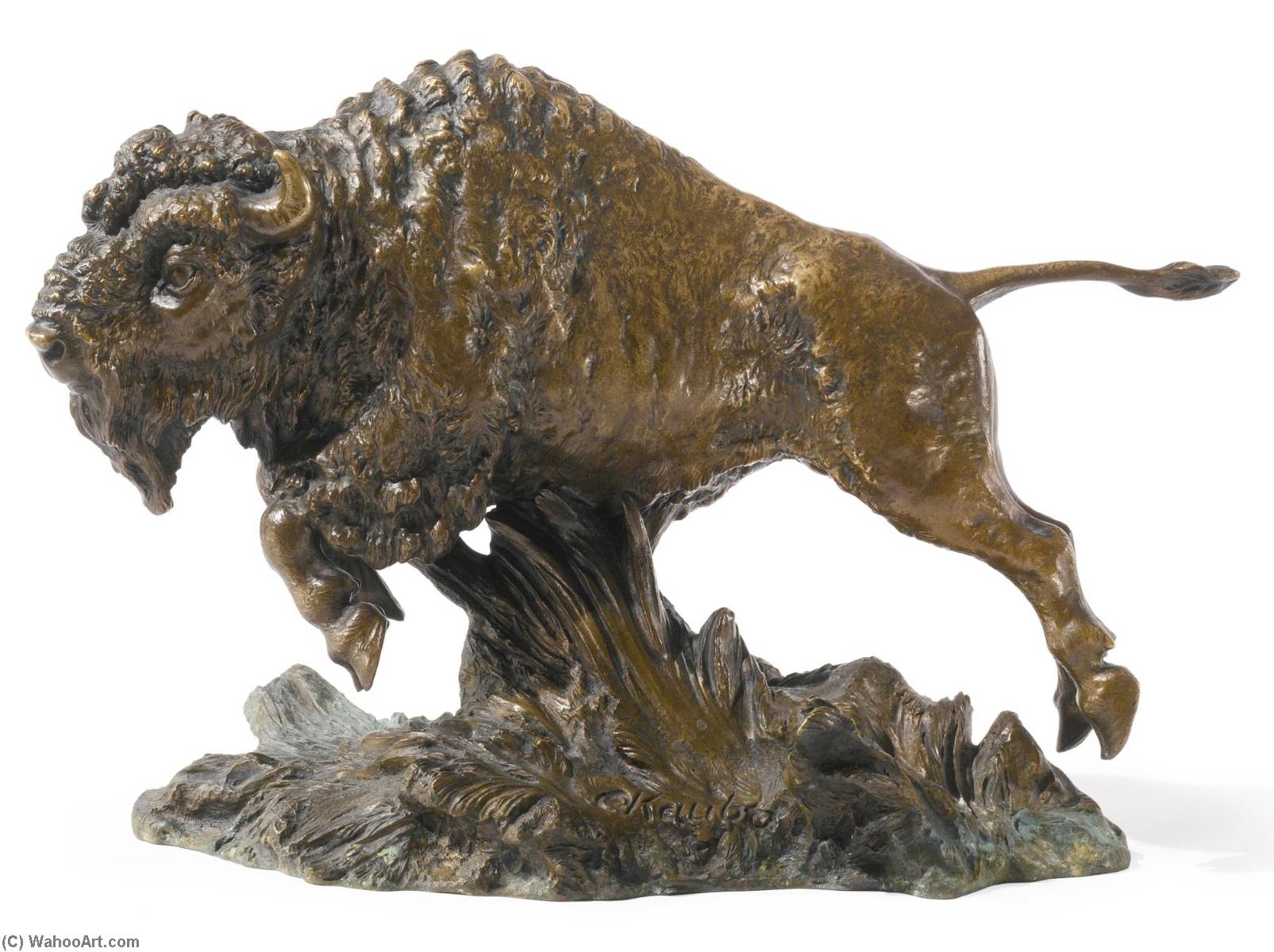 Charging Buffalo — Carl Kauba