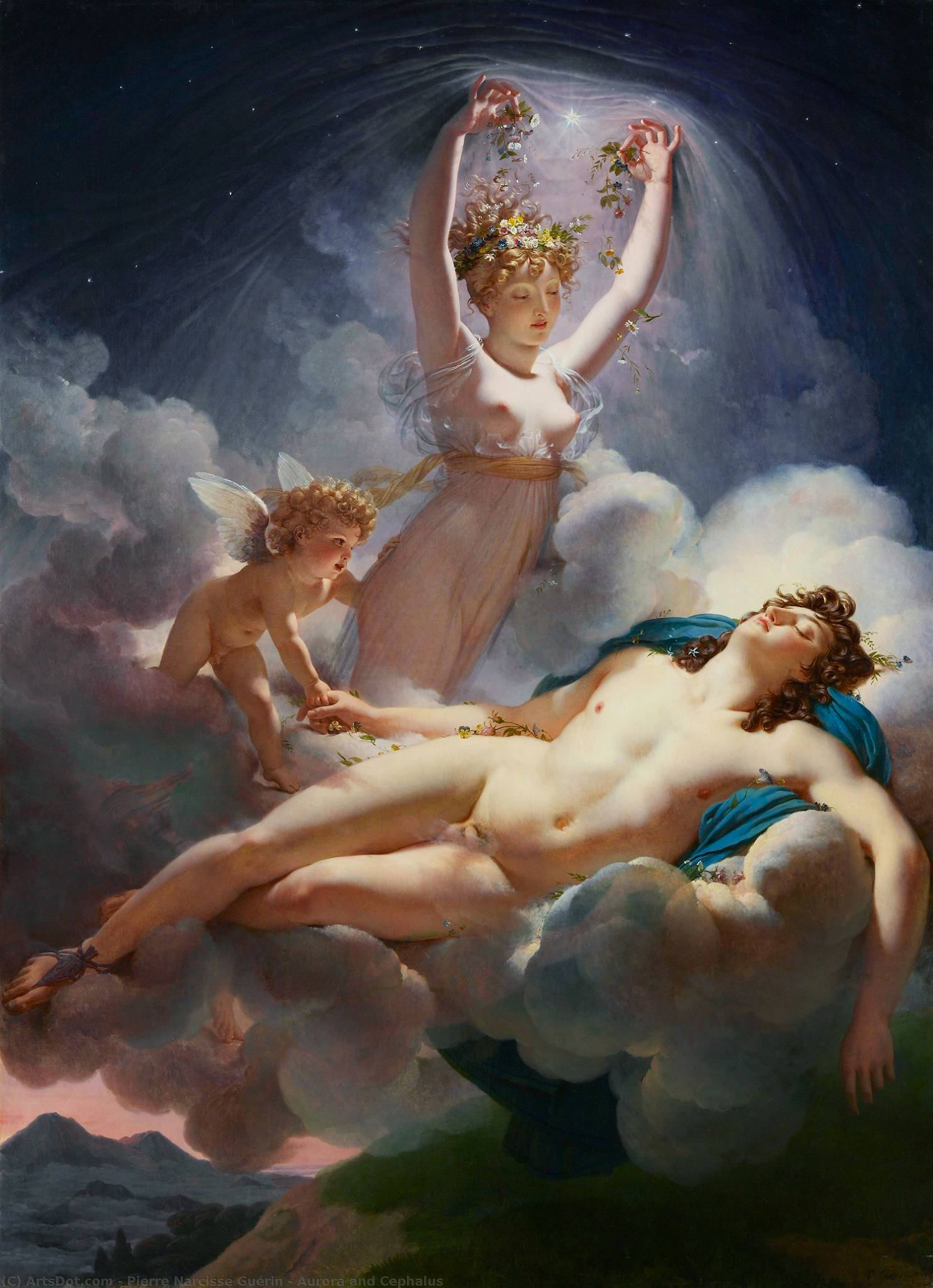 Aurora And Cephalus — Pierre Narcisse Guérin