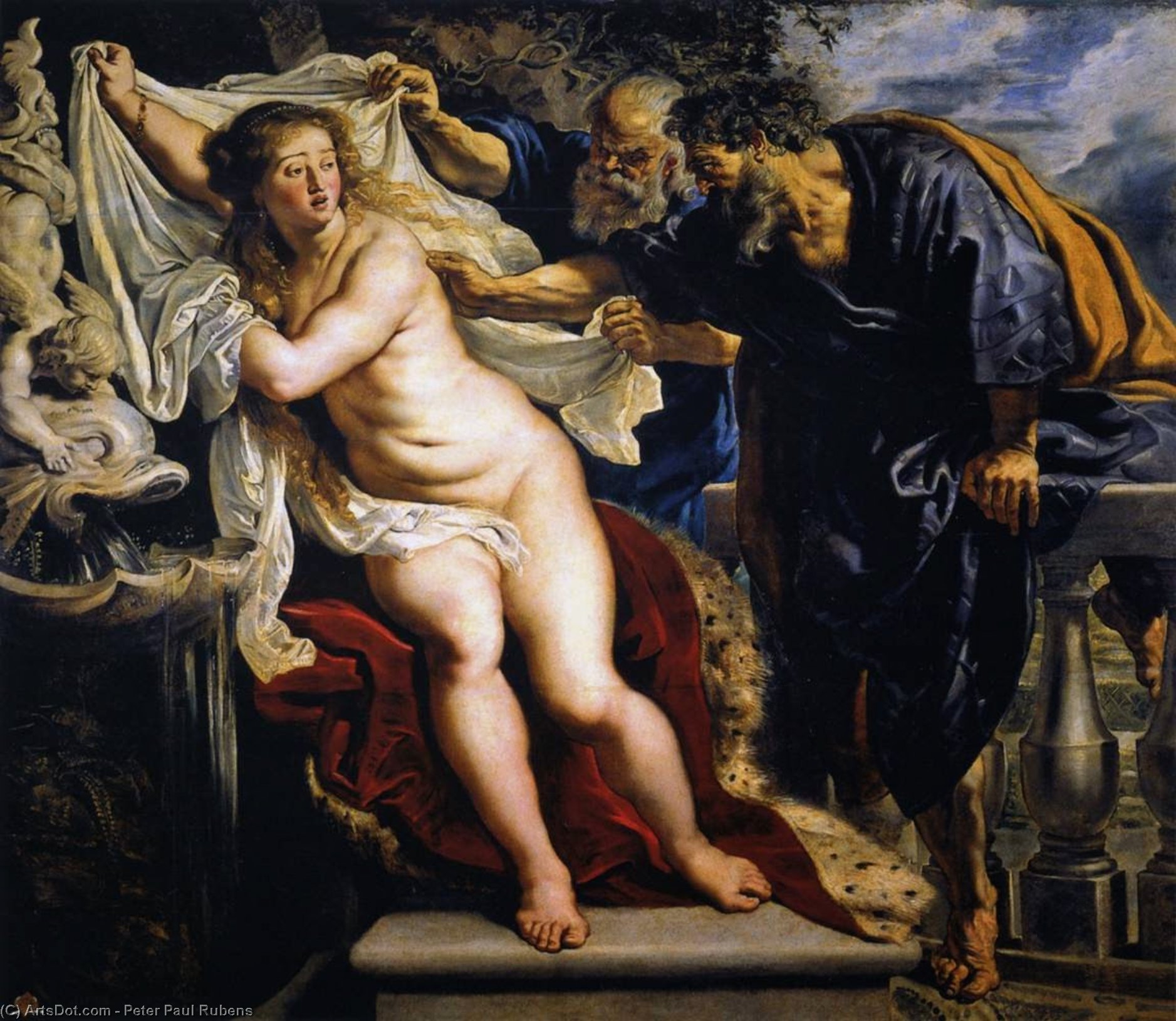 Susanna Og De Ældste — Peter Paul Rubens