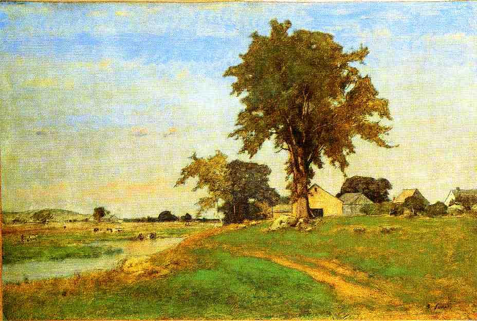 Old Elm At Medfield — George Inness