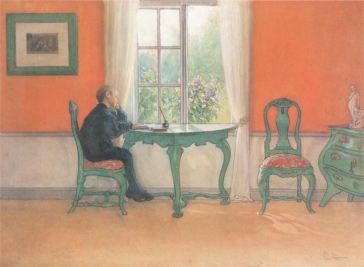 Catch-up Home Work — Carl Larsson