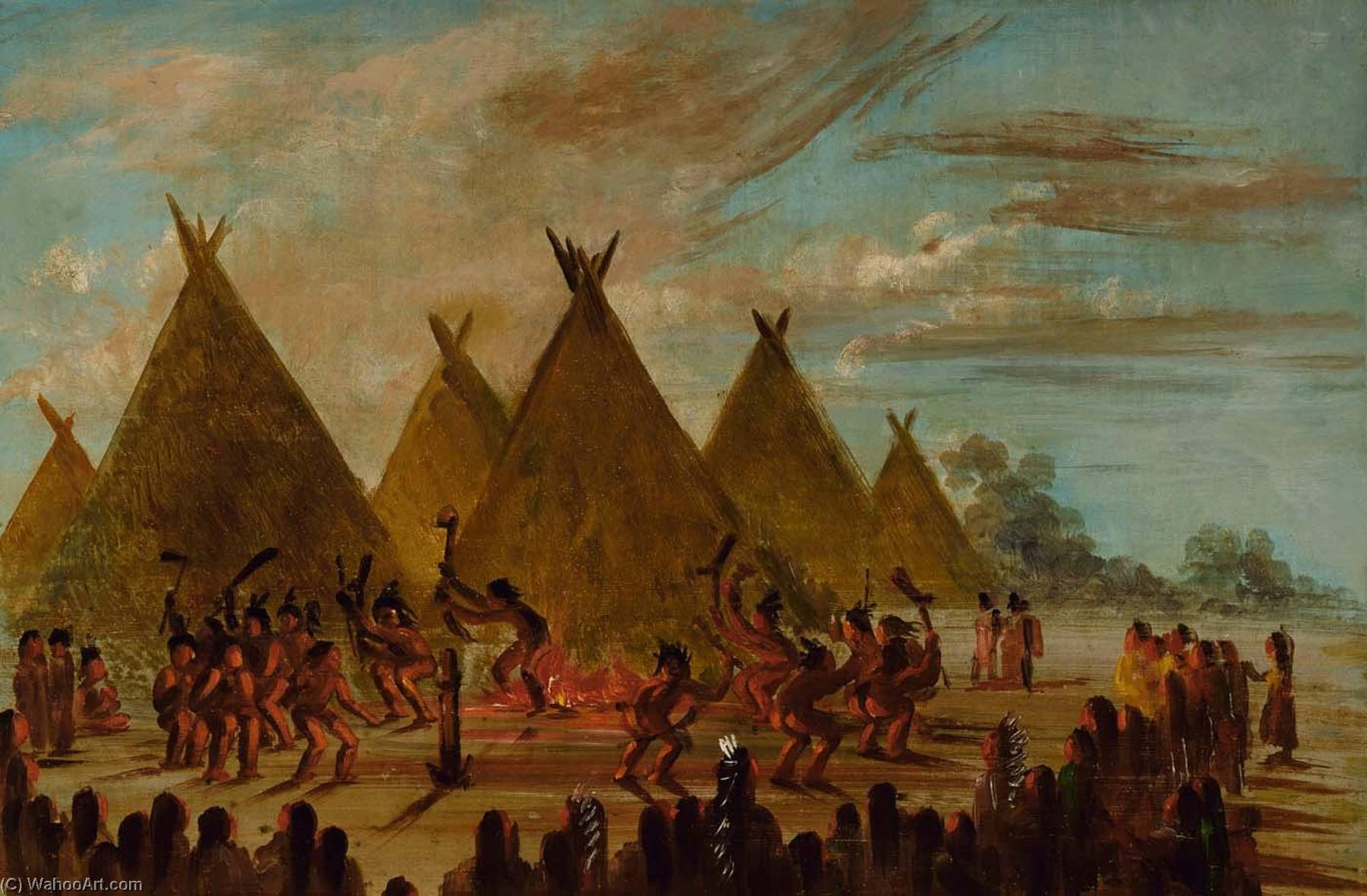 War Dance, Sioux — George Catlin