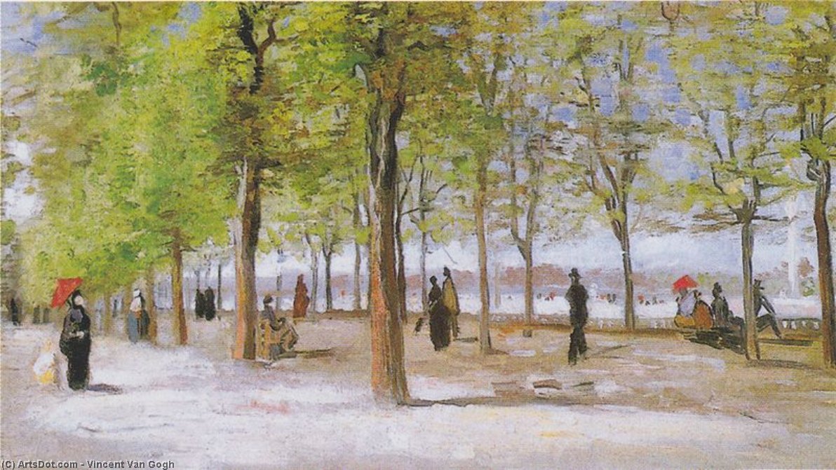 Lane At The Jardin Du Luxembourg — Vincent Willem Van Gogh