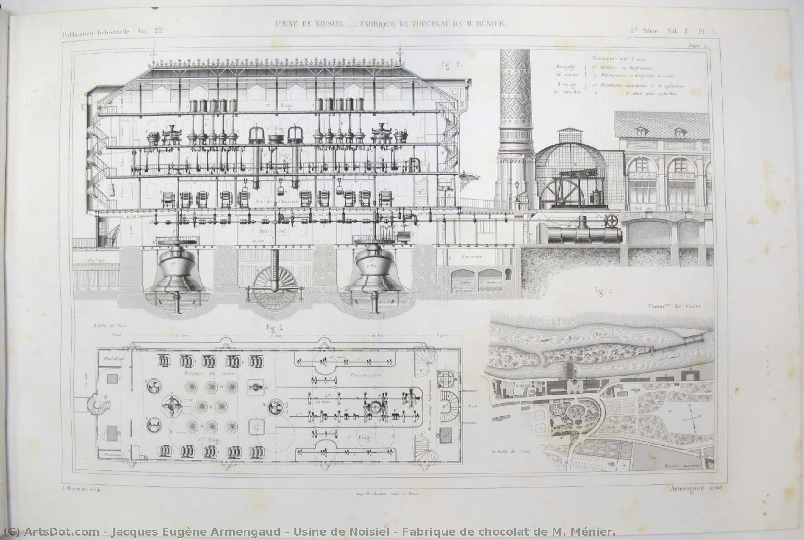 Usine De Noisiel – Fabrique De Chocolat De M. Ménier. — Jacques Eugène Armengaud