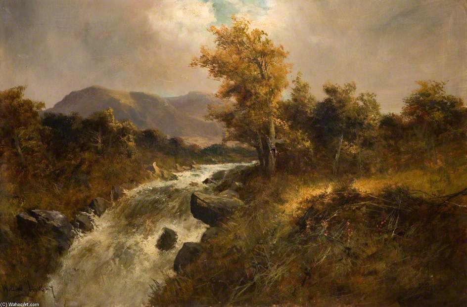 Mountain Stream In Wales — William Langley