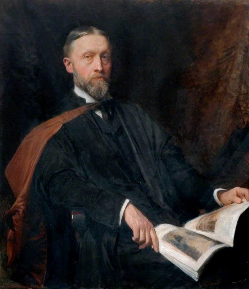Mr Easterbrook by George Spencer Watson, oil on linen painted by hand